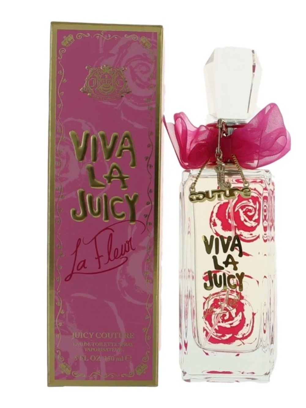 Juicy Couture Viva La Juicy La Fleur Boxed Fragrance - Hot Pink & Gold 5Fl.Oz